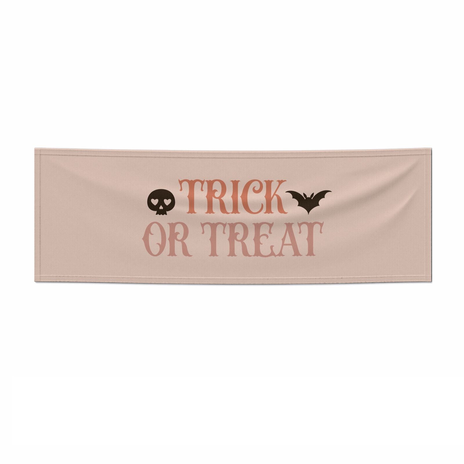 Halloween Trick or Treat 6x2 Paper Banner