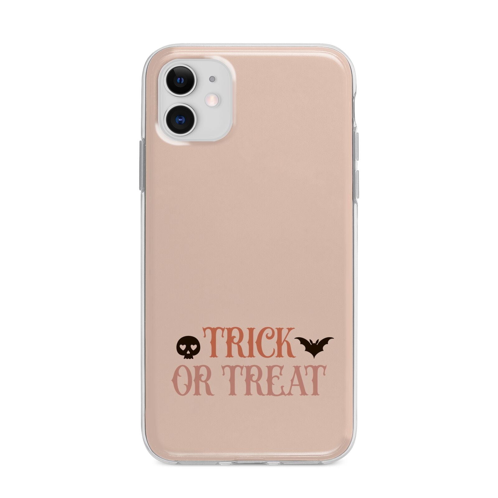 Halloween Trick or Treat Apple iPhone 11 in White with Bumper Case