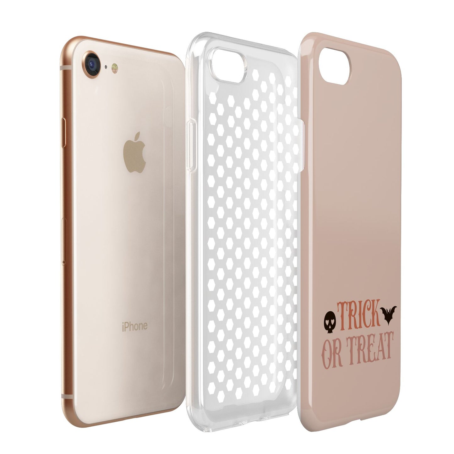 Halloween Trick or Treat Apple iPhone 7 8 3D Tough Case Expanded View