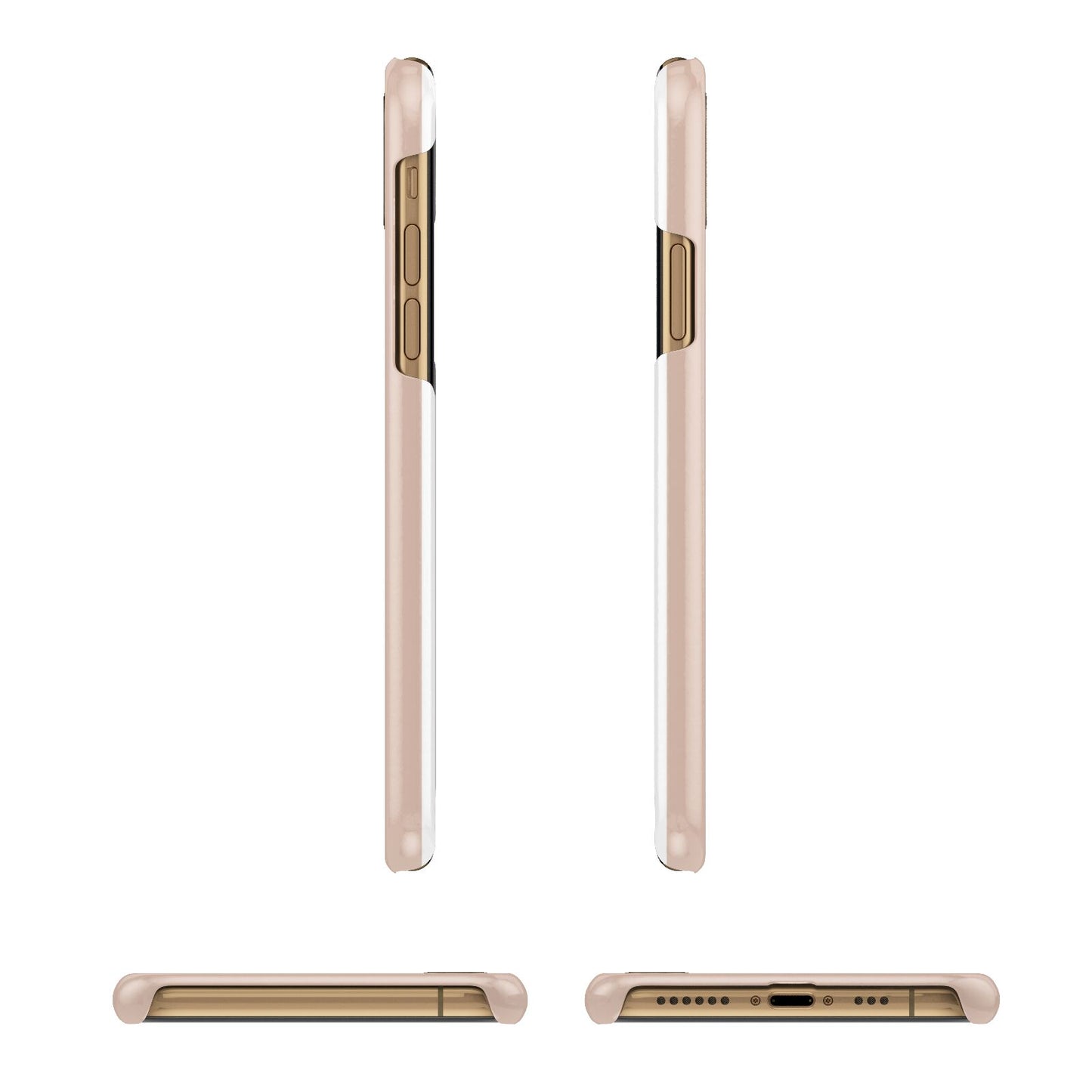 Halloween Trick or Treat Apple iPhone Xs 3D Wrap Snap Case Angled Images