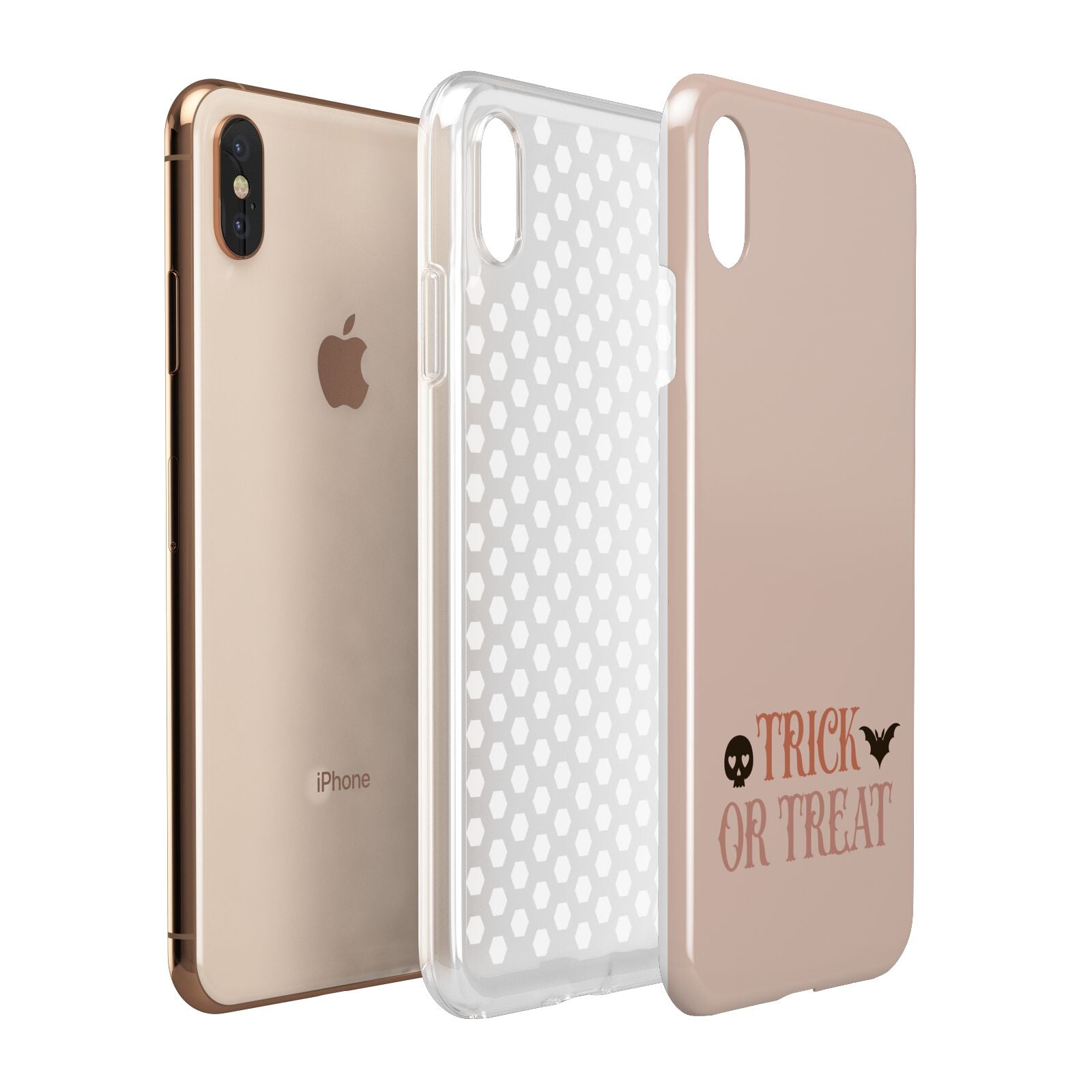 Halloween Trick or Treat Apple iPhone Xs Max 3D Tough Case Expanded View