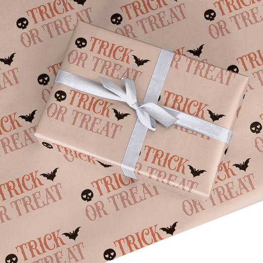 Halloween Trick or Treat Custom Wrapping Paper