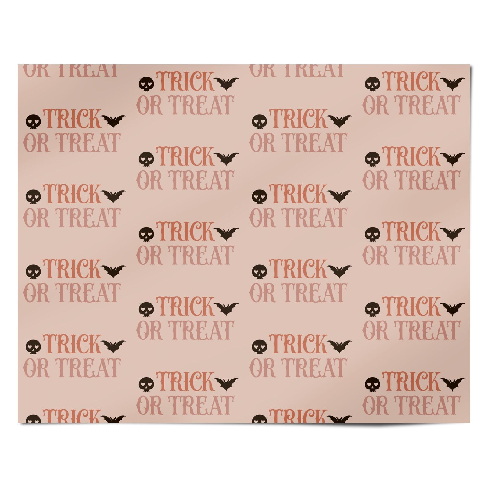 Halloween Trick or Treat Personalised Wrapping Paper Alternative