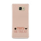 Halloween Trick or Treat Samsung Galaxy A9 2016 Case on gold phone