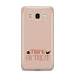 Halloween Trick or Treat Samsung Galaxy J7 2016 Case on gold phone