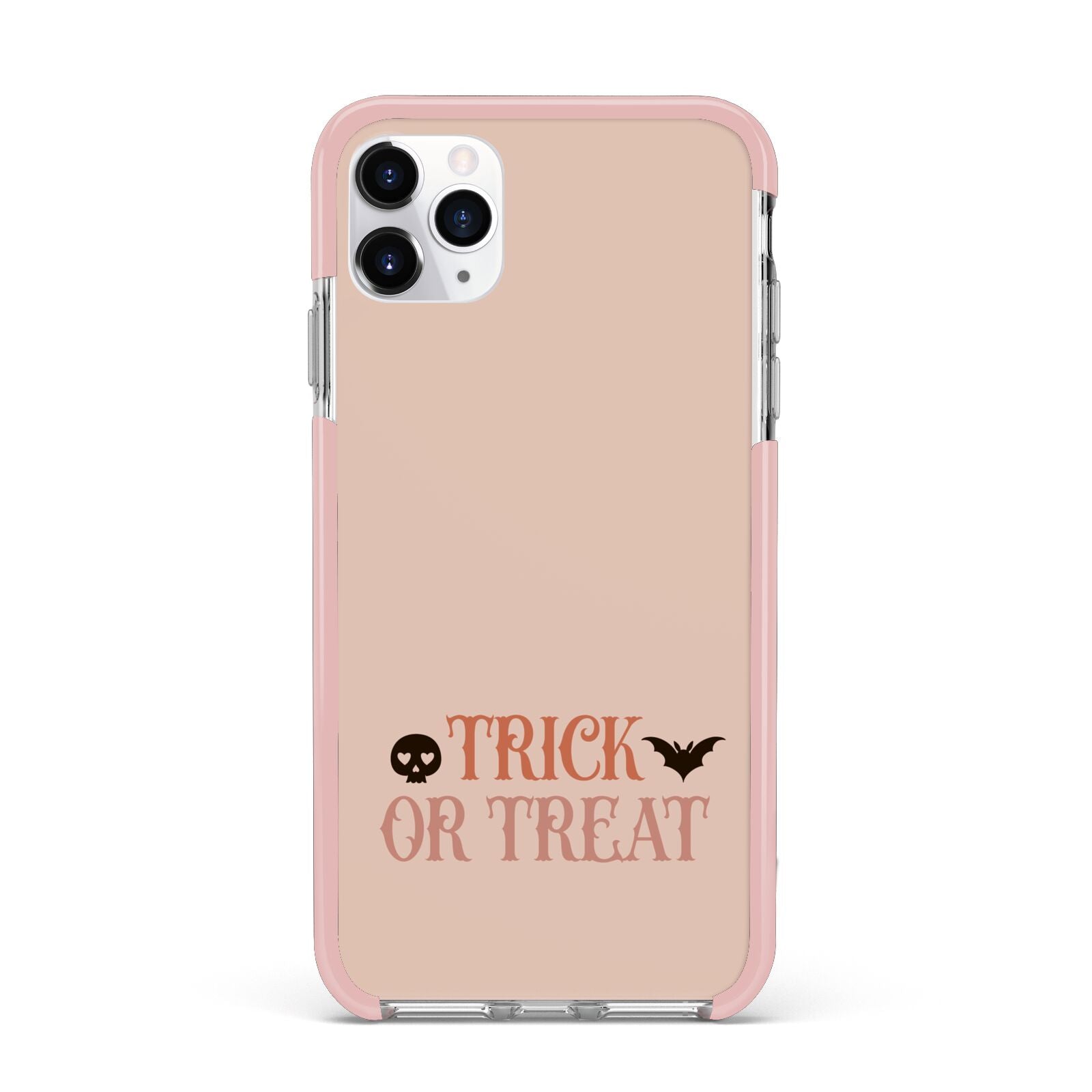 Halloween Trick or Treat iPhone 11 Pro Max Impact Pink Edge Case