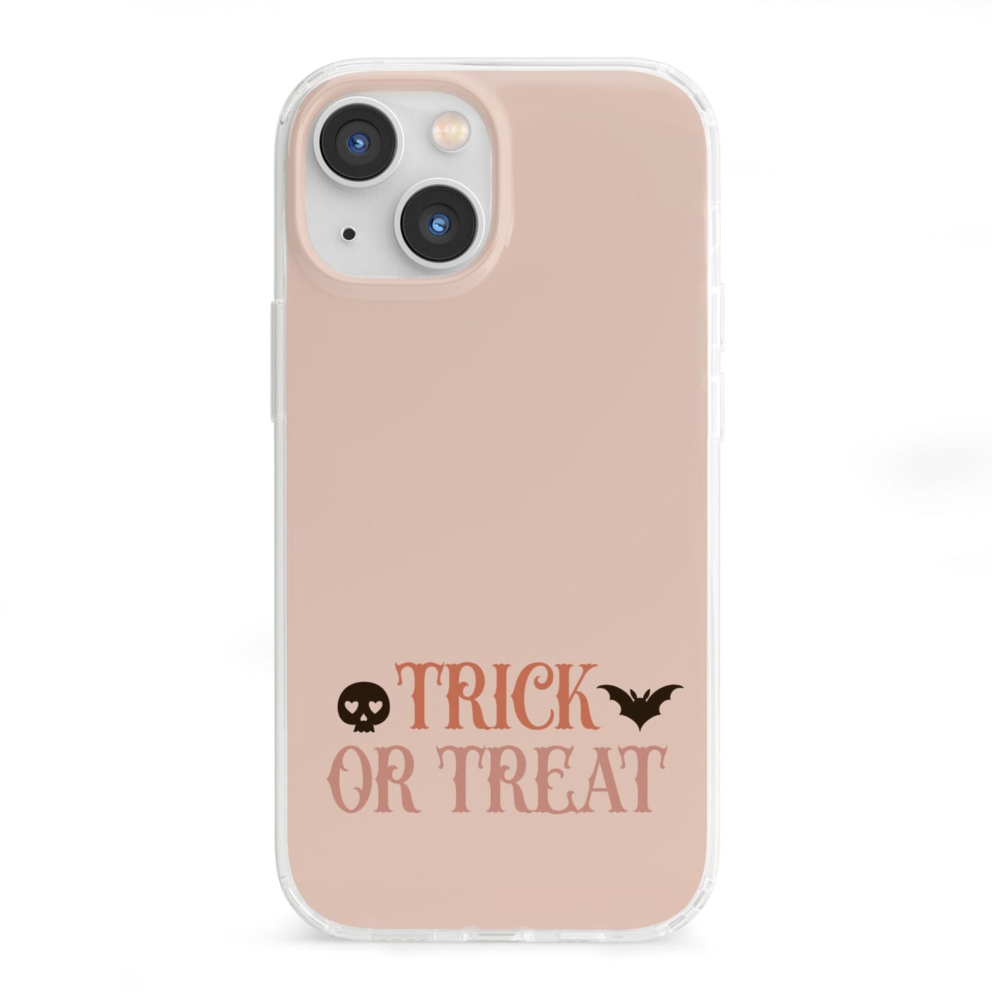 Halloween Trick or Treat iPhone 13 Mini Clear Bumper Case