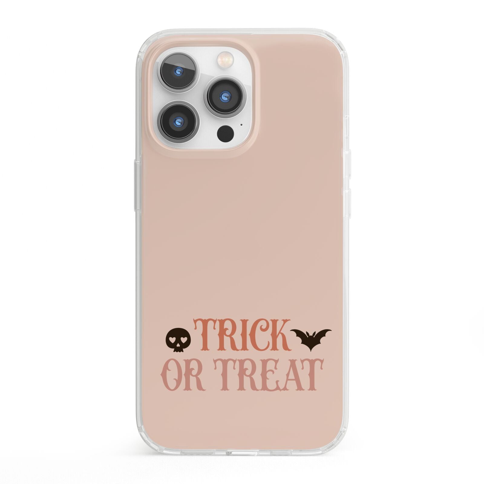 Halloween Trick or Treat iPhone 13 Pro Clear Bumper Case