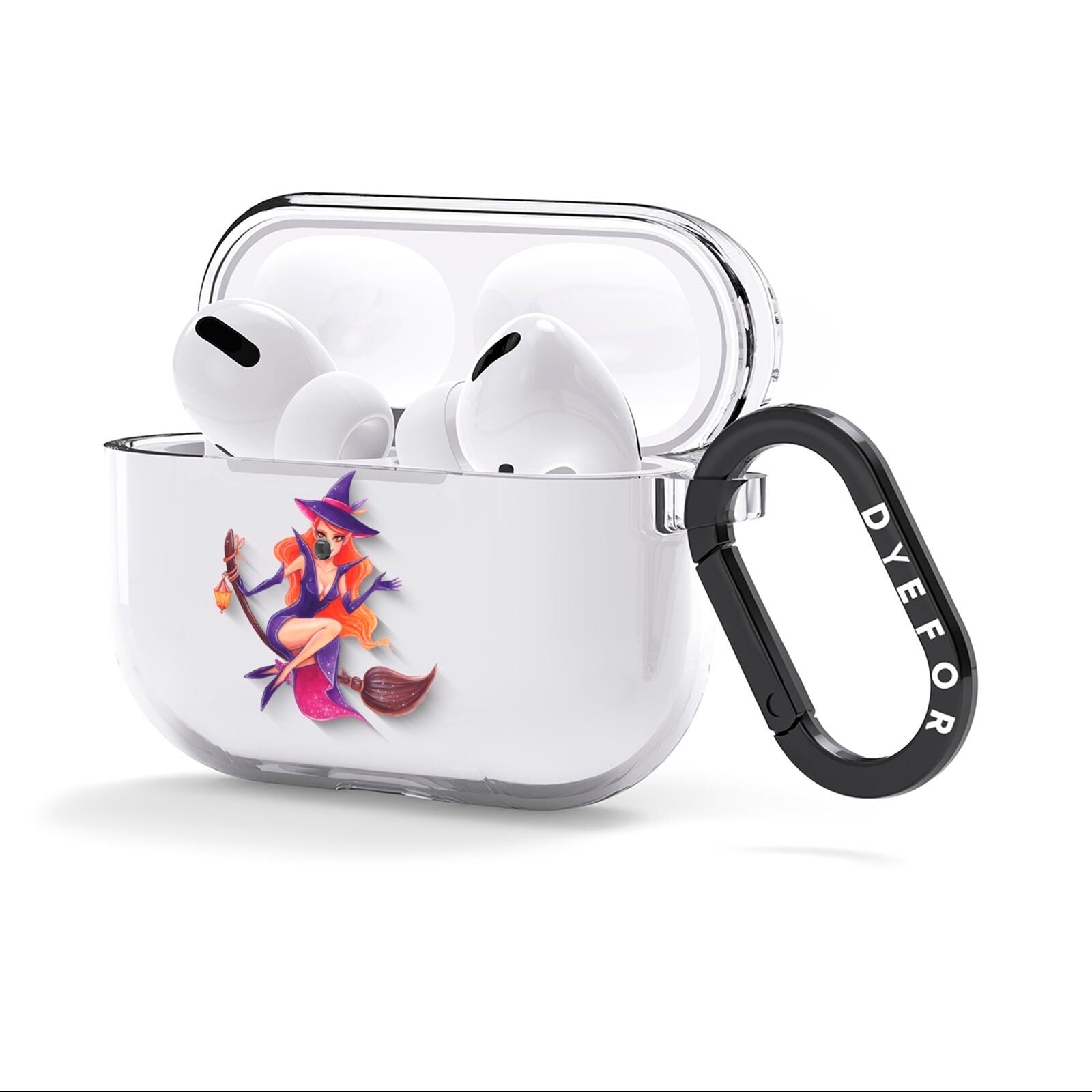 Halloween Witch AirPods Clear Case 3rd Gen Side Image