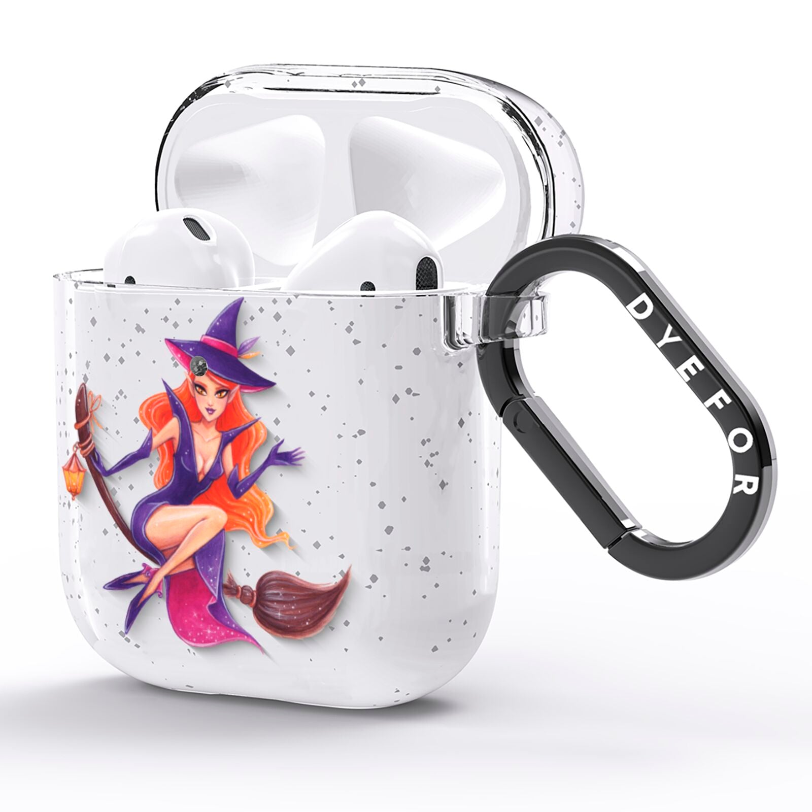 Halloween Witch AirPods Glitter Case Side Image