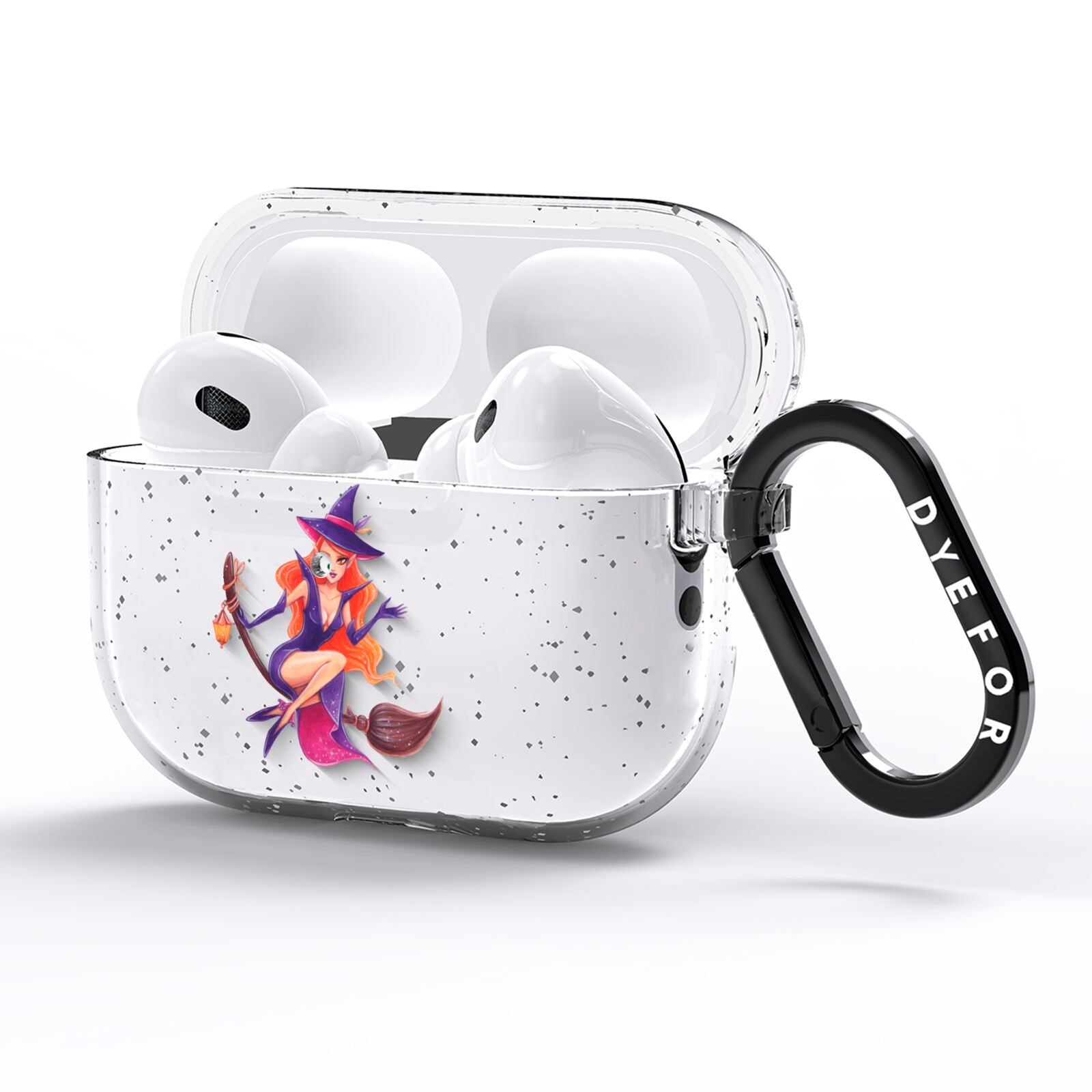 Halloween Witch AirPods Pro Glitter Case Side Image
