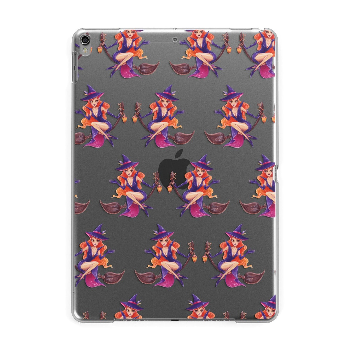 Halloween Witch Apple iPad Grey Case
