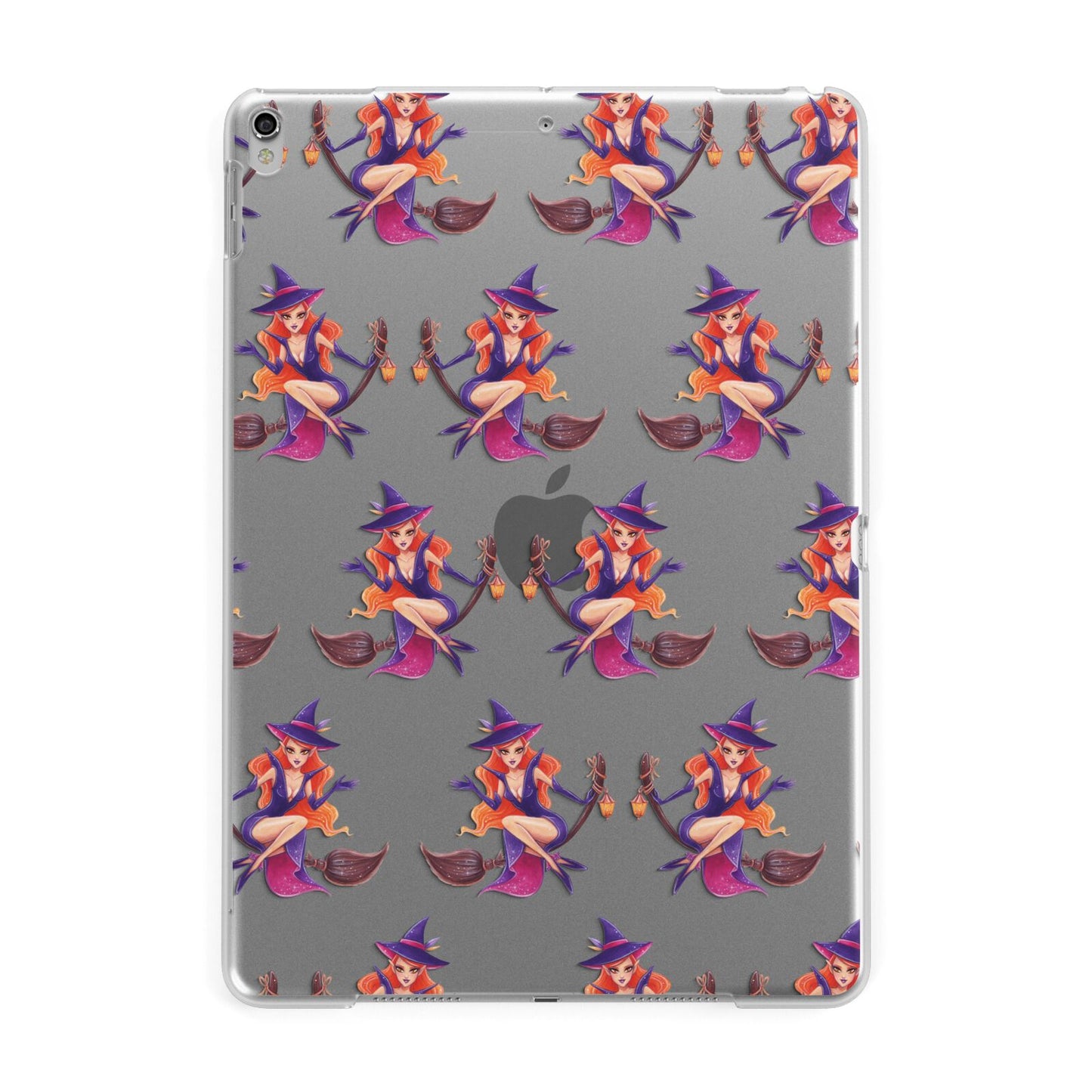 Halloween Witch Apple iPad Silver Case