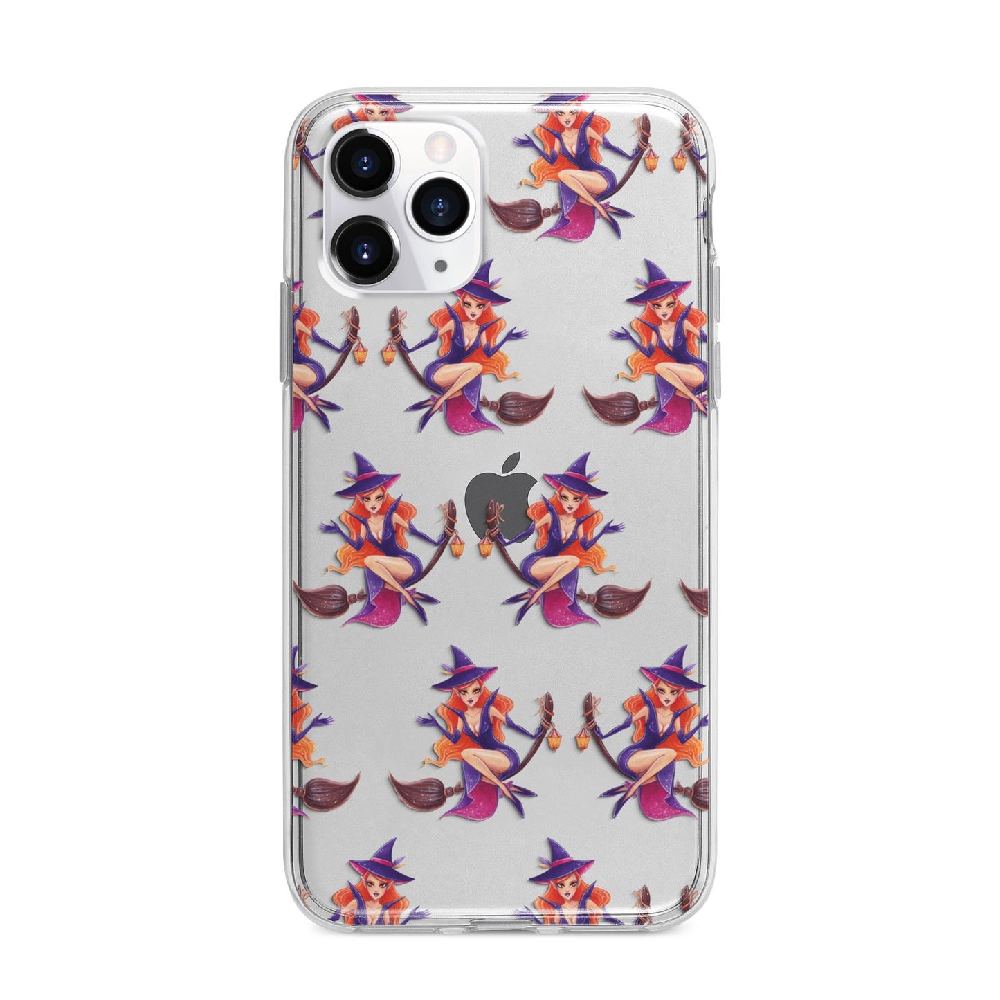 Halloween Witch Apple iPhone 11 Pro Max in Silver with Bumper Case