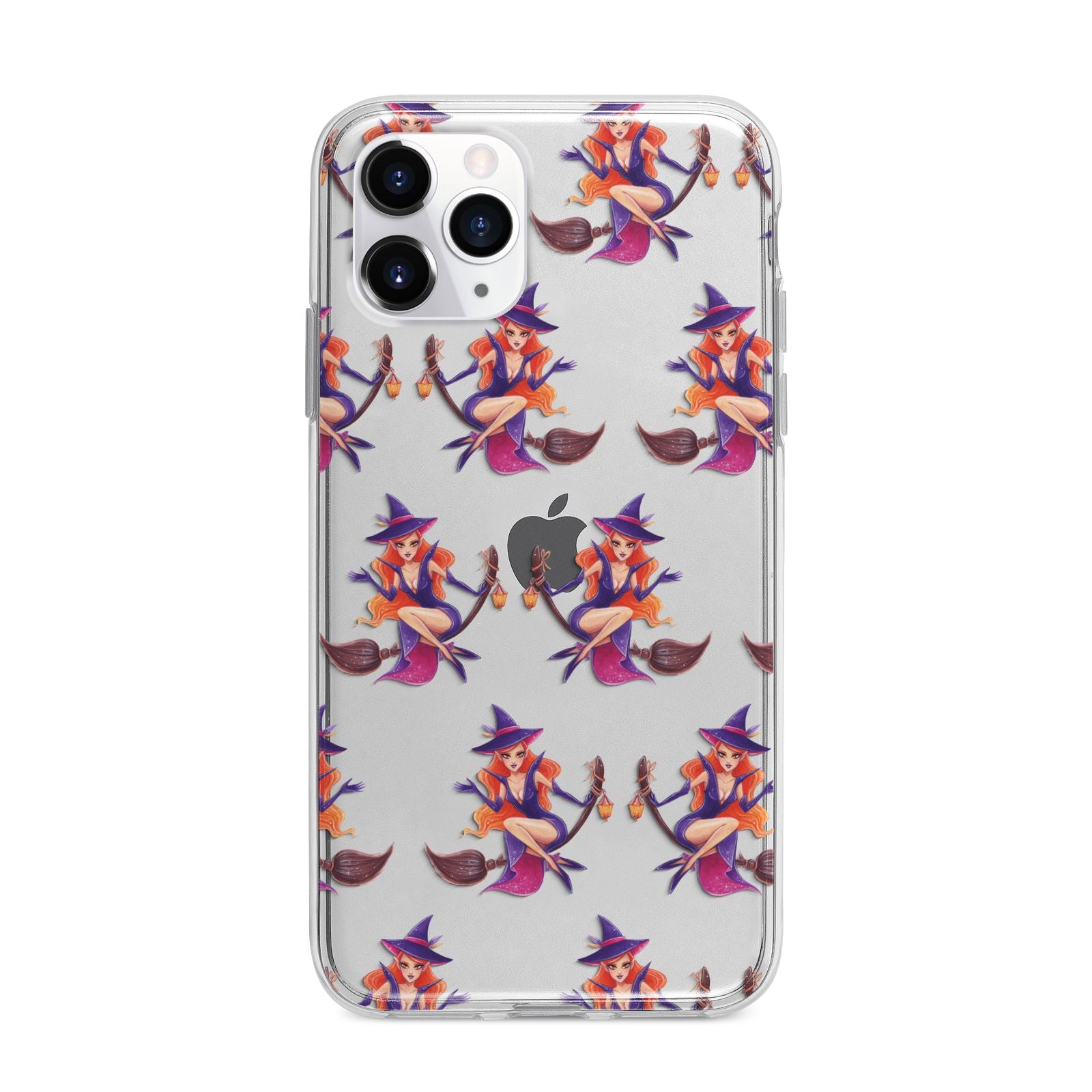 Halloween Witch Apple iPhone 11 Pro in Silver with Bumper Case