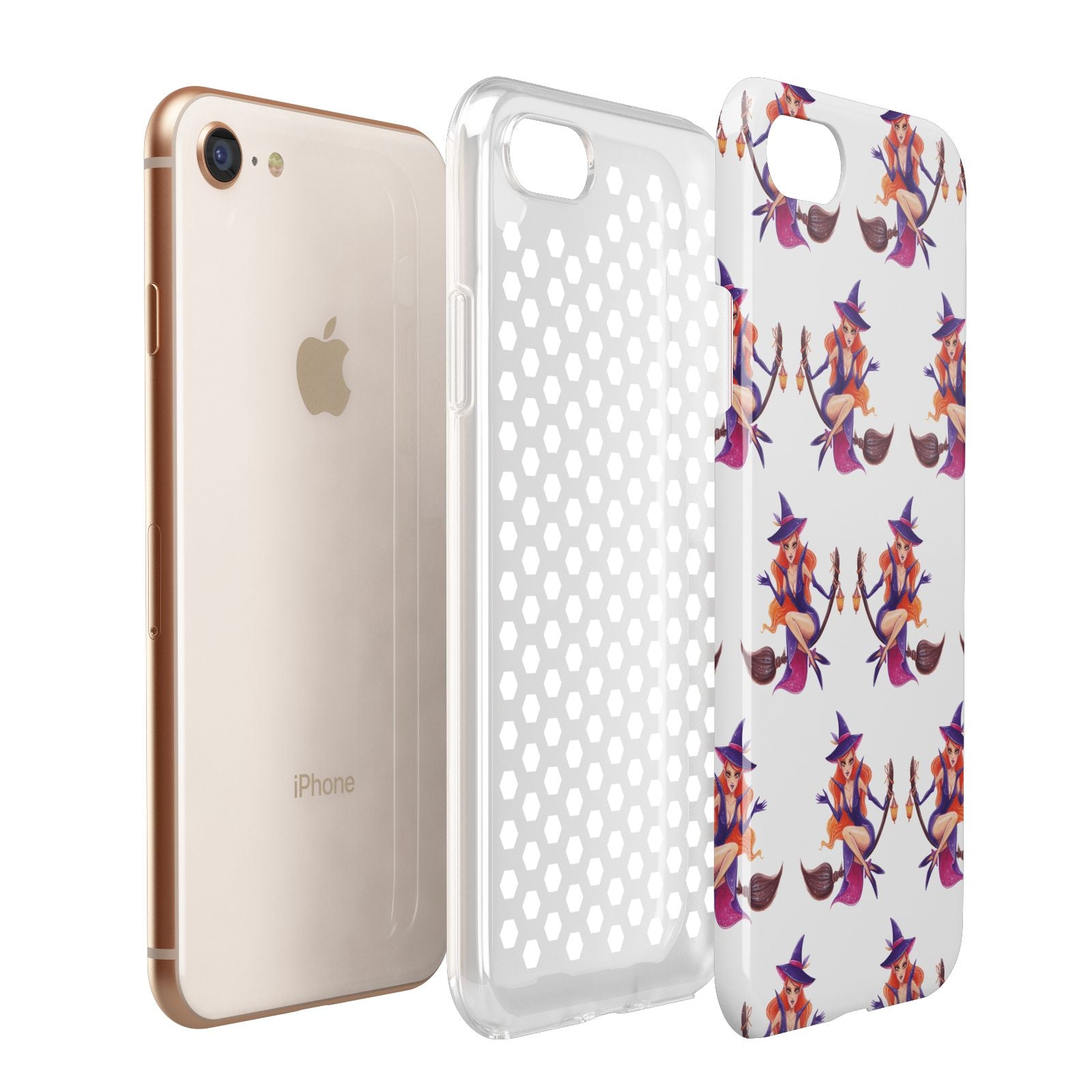 Halloween Witch Apple iPhone 7 8 3D Tough Case Expanded View