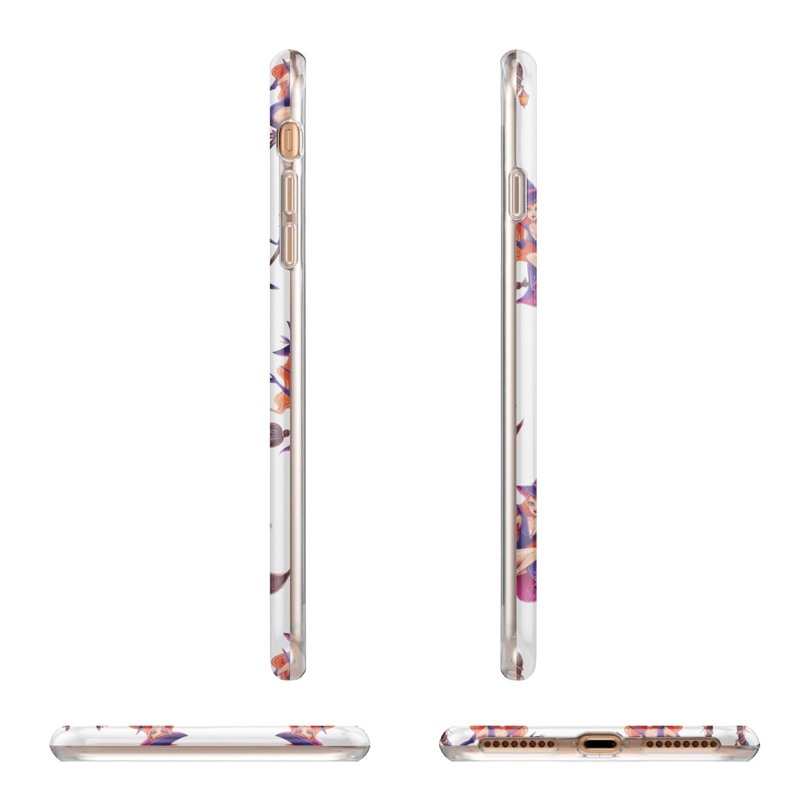 Halloween Witch Apple iPhone 7 8 Plus 3D Wrap Tough Case Alternative Image Angles