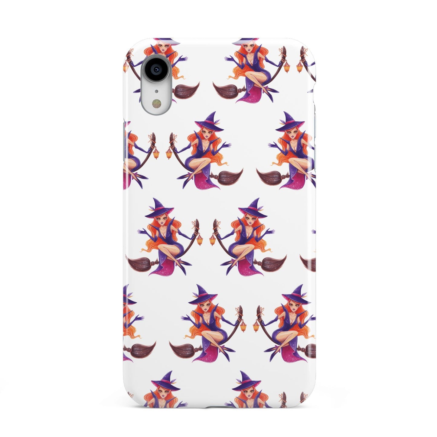 Halloween Witch Apple iPhone XR White 3D Tough Case