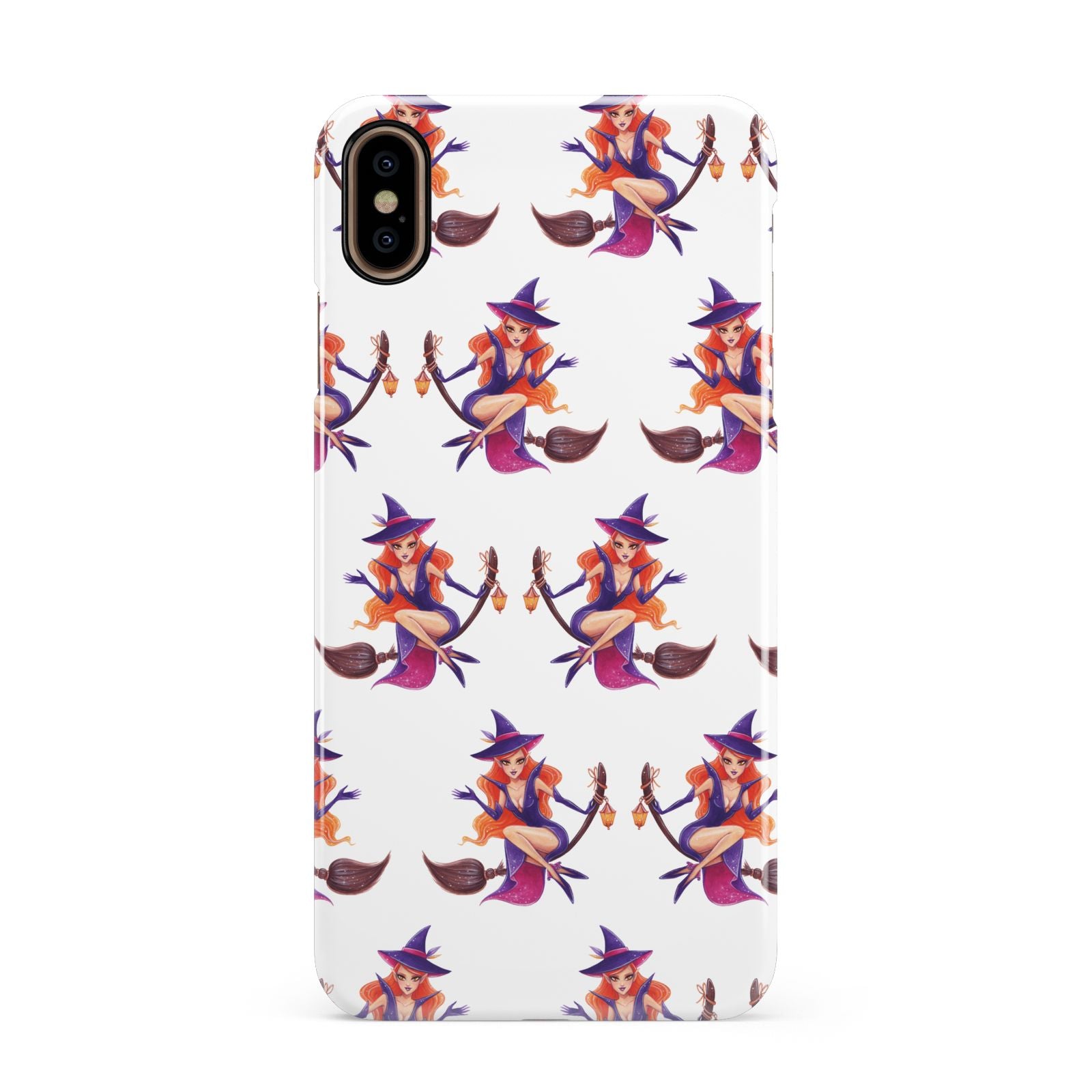 Halloween Witch Apple iPhone Xs Max 3D Snap Case