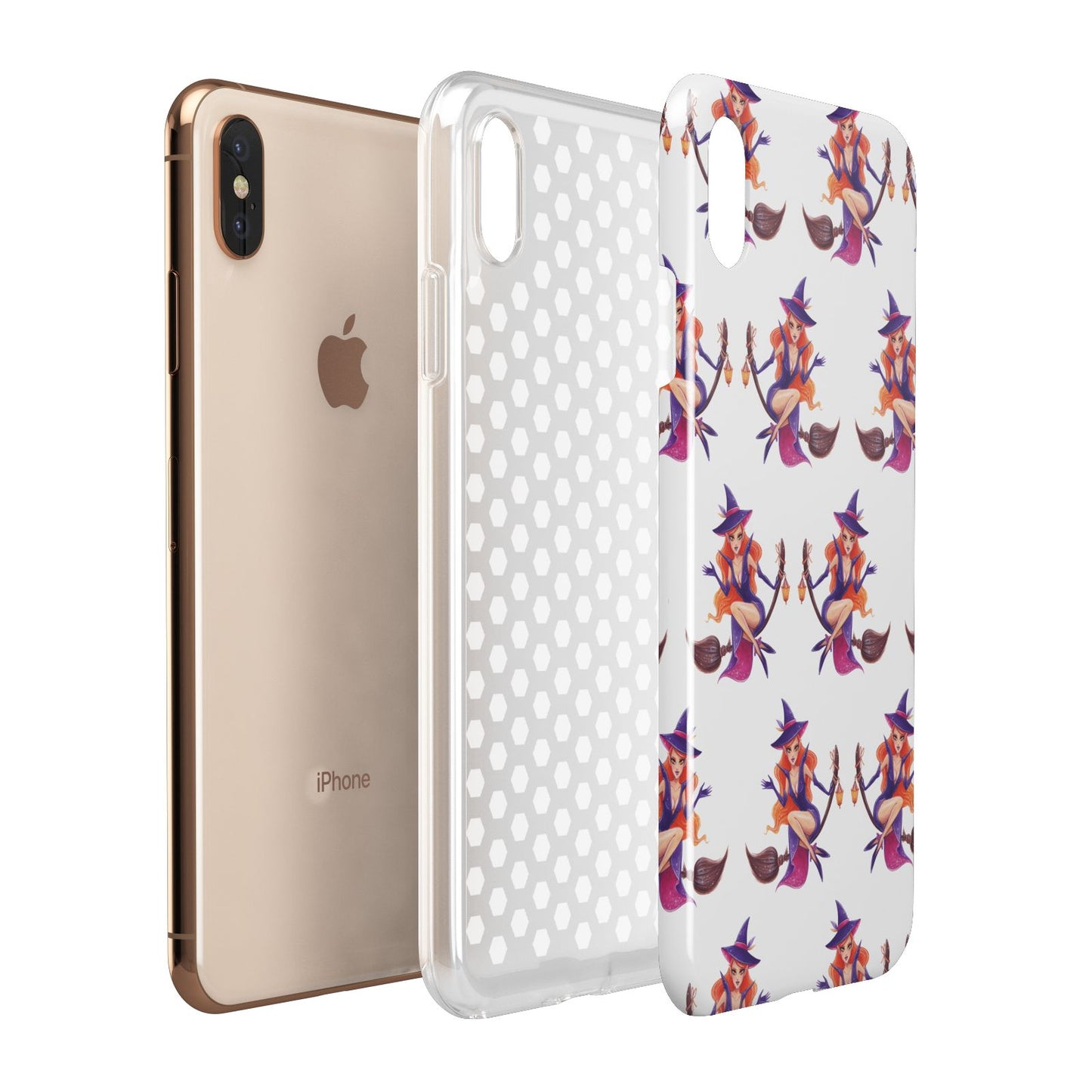 Halloween Witch Apple iPhone Xs Max 3D Tough Case Expanded View