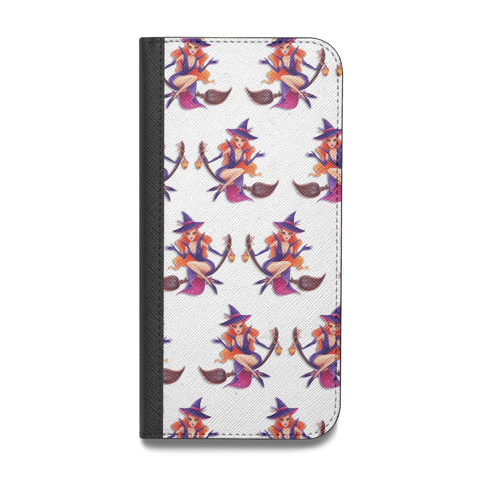Halloween Witch Vegan Leather Flip Samsung Case