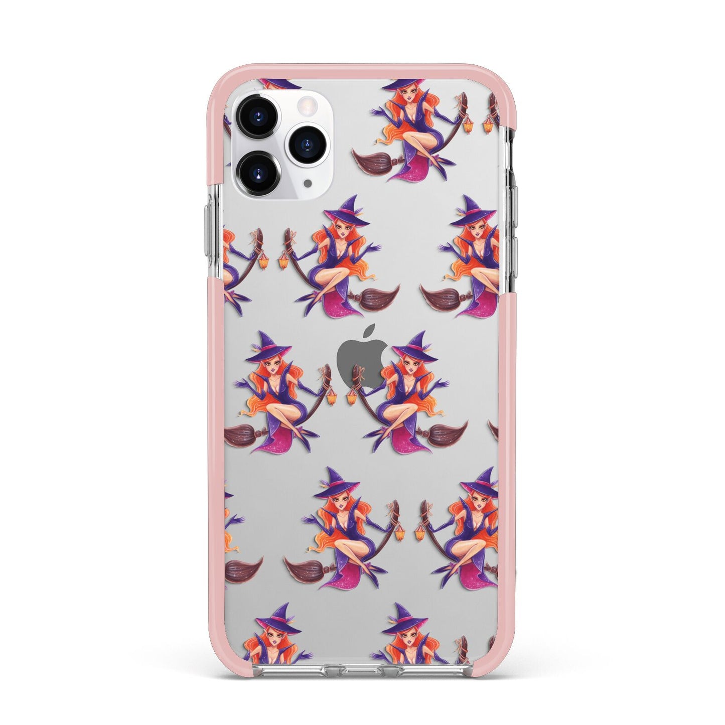 Halloween Witch iPhone 11 Pro Max Impact Pink Edge Case