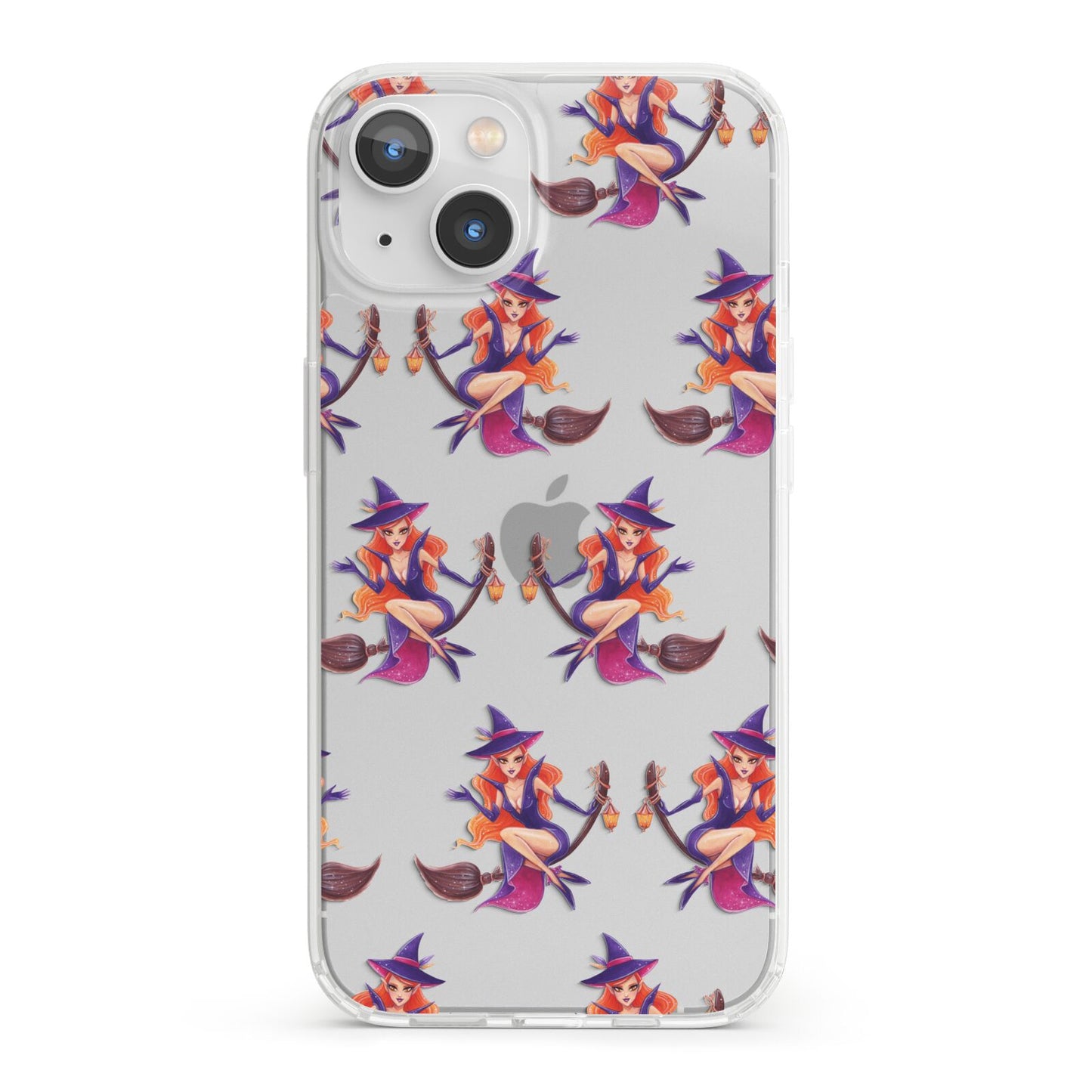 Halloween Witch iPhone 13 Clear Bumper Case