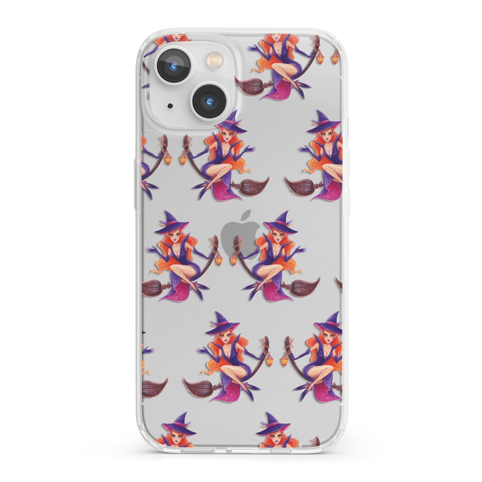 Halloween Witch iPhone 13 Clear Bumper Case