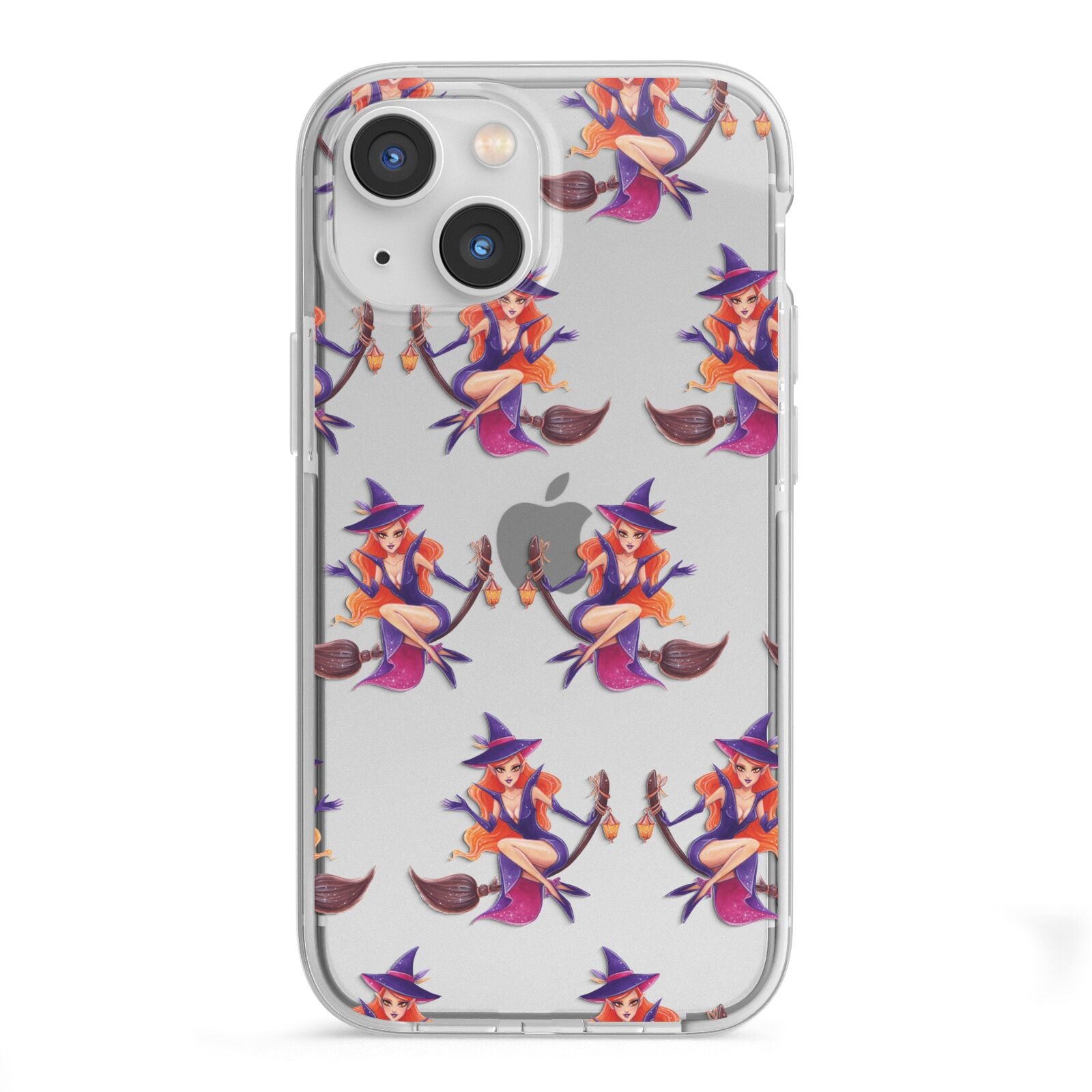 Halloween Witch iPhone 13 Mini TPU Impact Case with White Edges