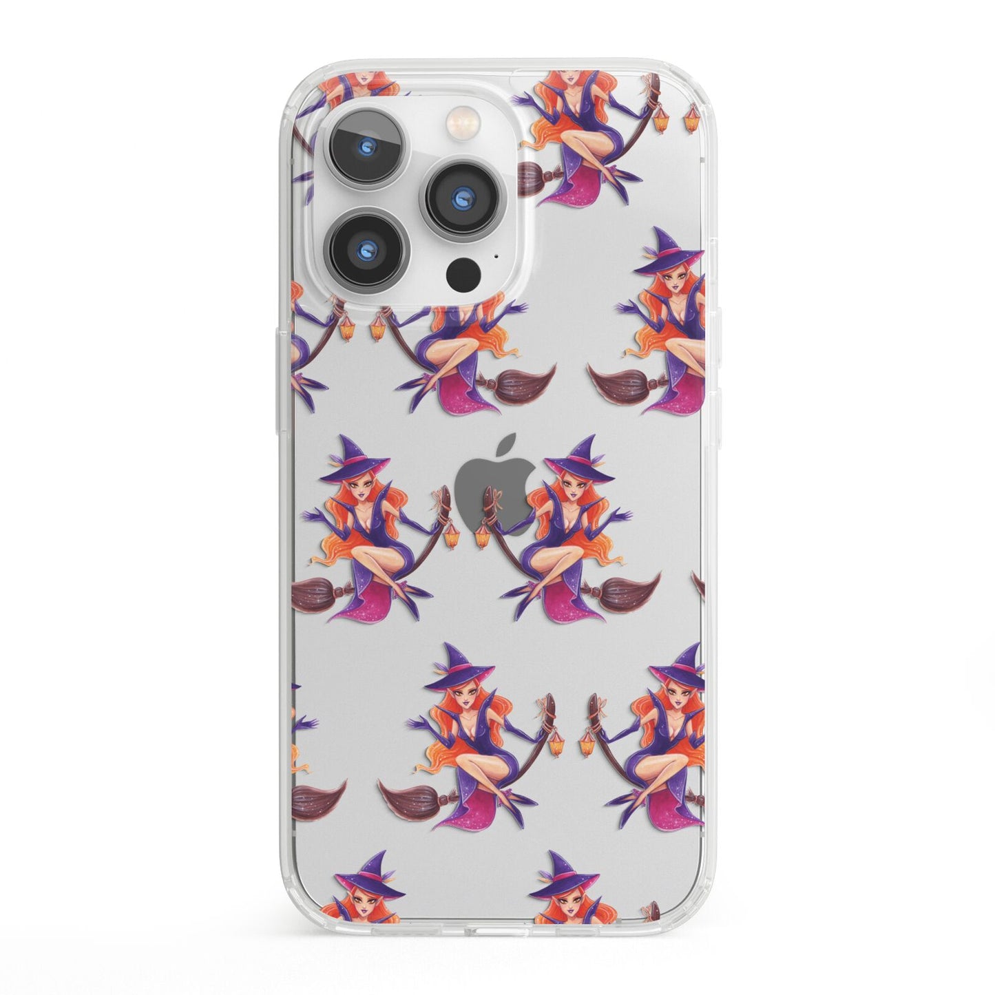 Halloween Witch iPhone 13 Pro Clear Bumper Case