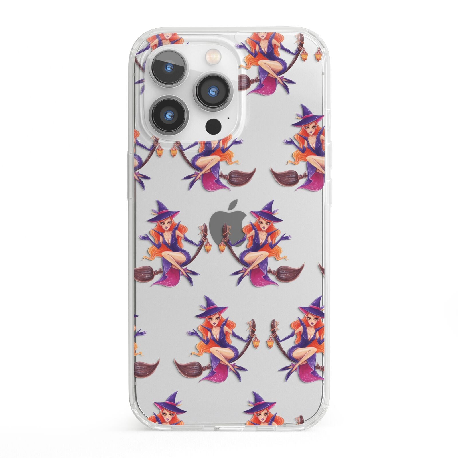 Halloween Witch iPhone 13 Pro Clear Bumper Case