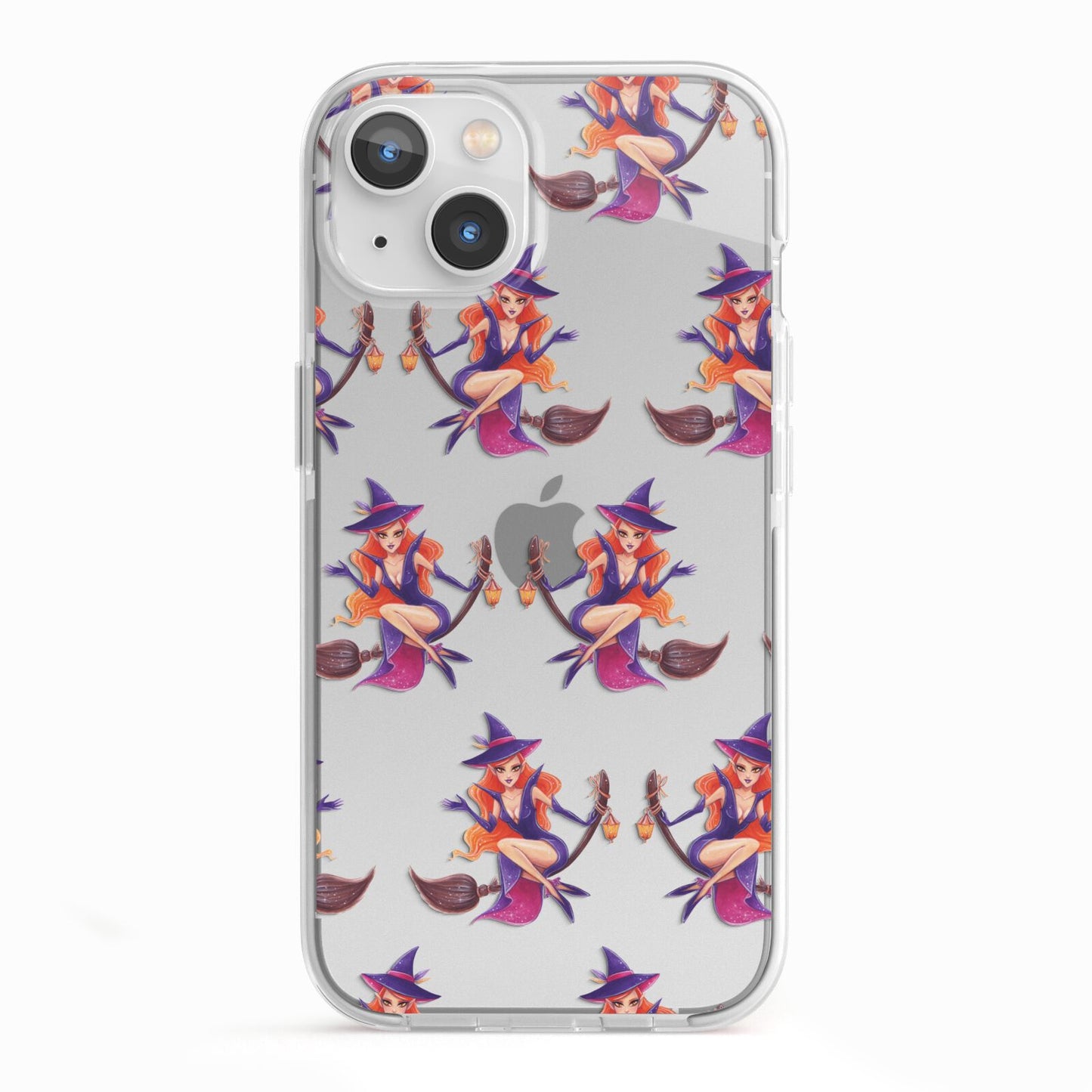 Halloween Witch iPhone 13 TPU Impact Case with White Edges