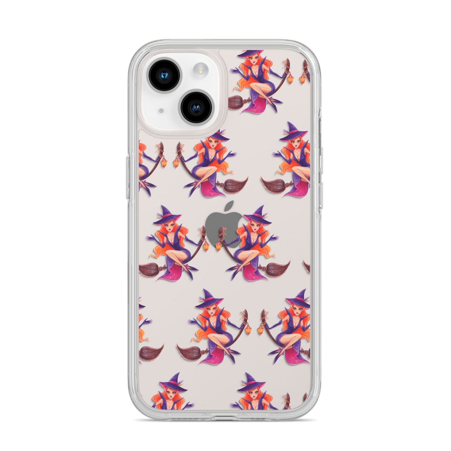 Halloween Witch iPhone 14 Clear Tough Case Starlight