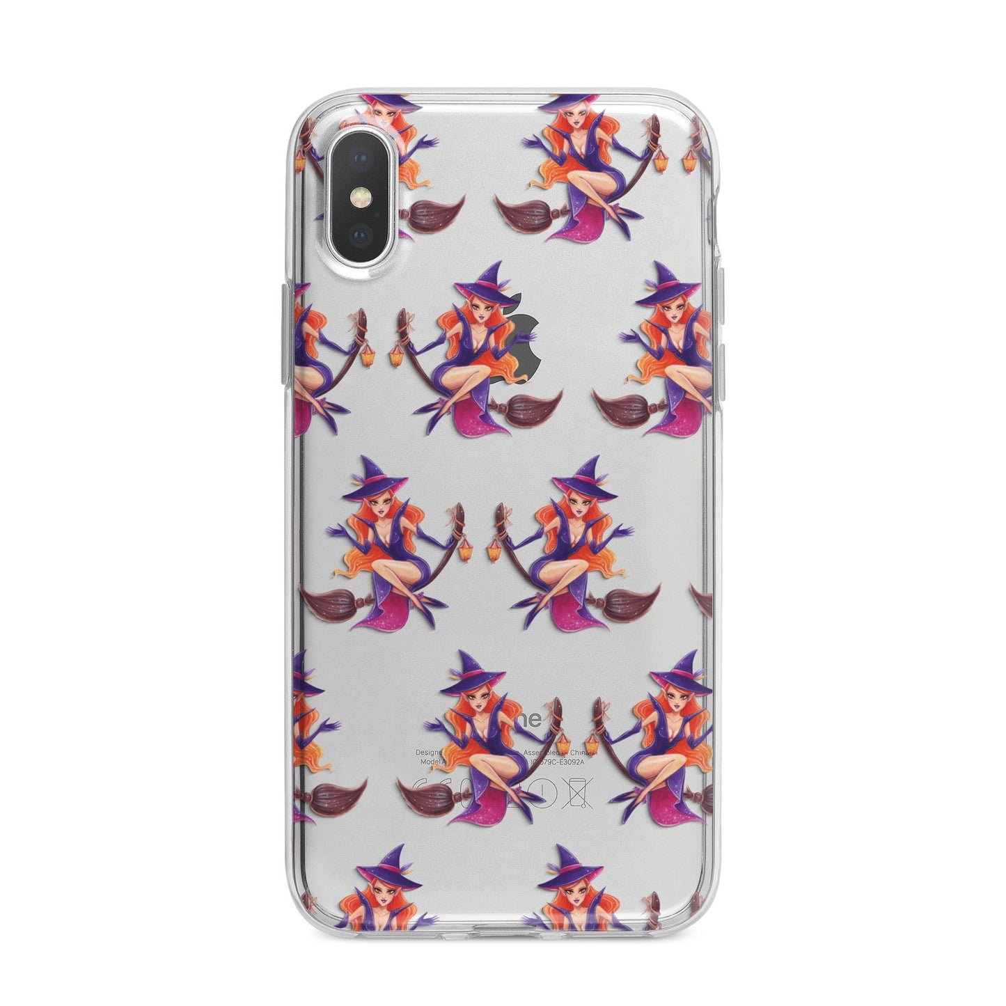 Halloween Witch iPhone X Bumper Case on Silver iPhone Alternative Image 1