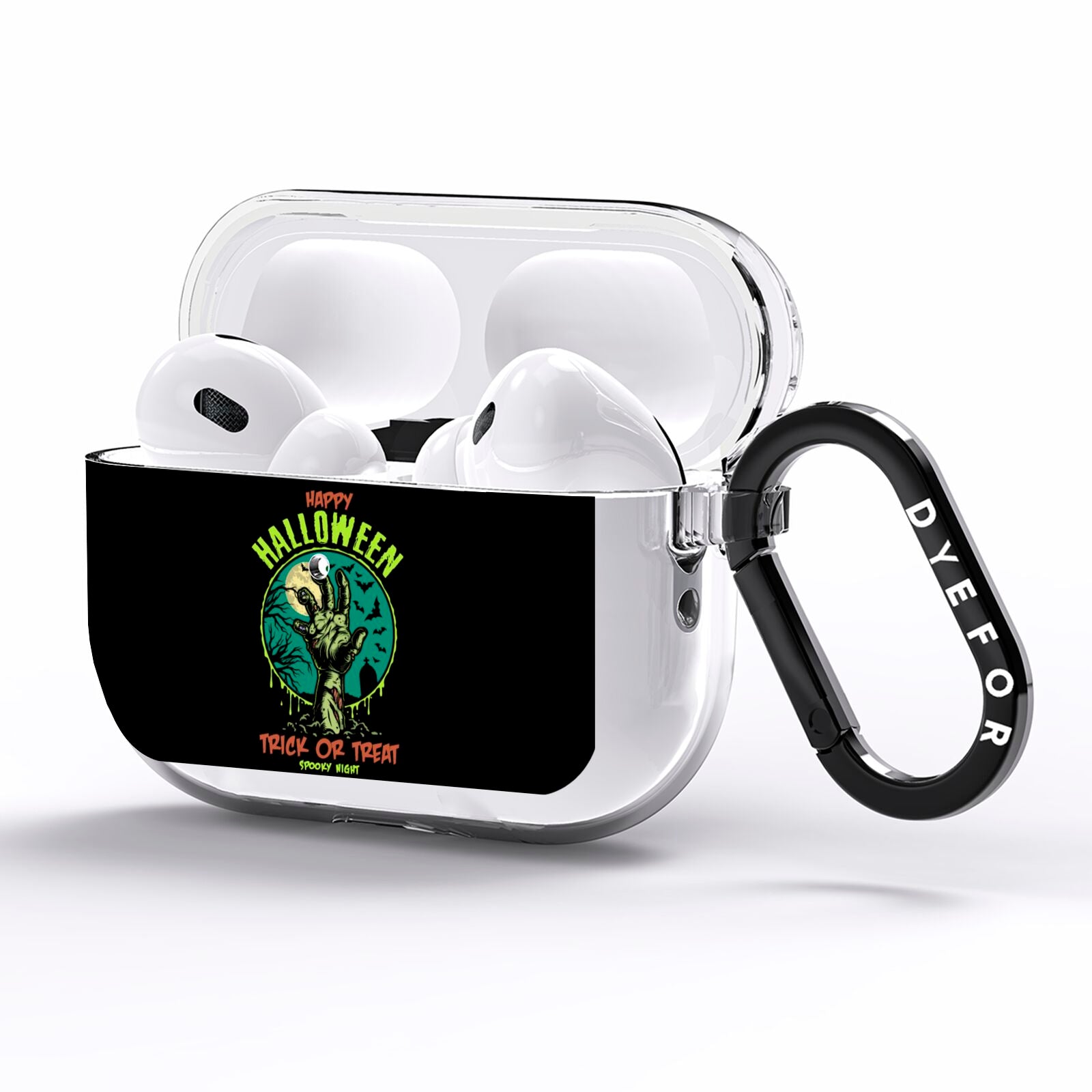 Halloween Zombie Hand AirPods Pro Clear Case Side Image