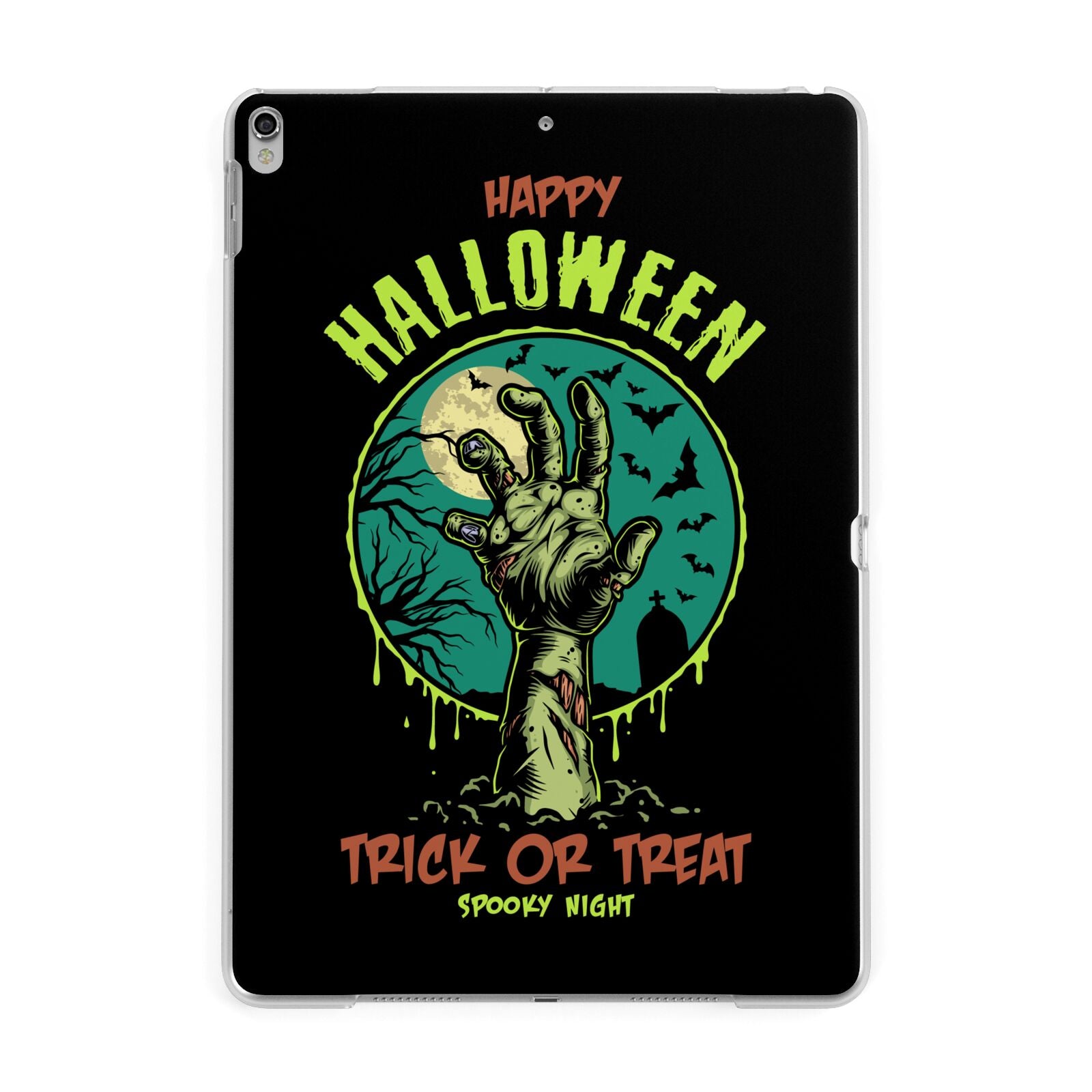 Halloween Zombie Hand Apple iPad Silver Case