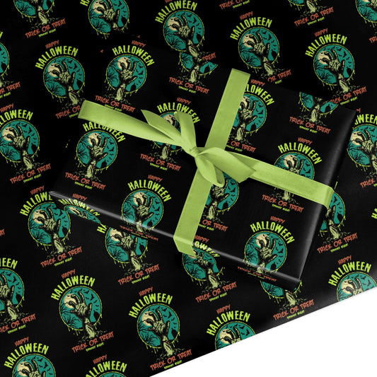 Halloween Zombie Hand Custom Wrapping Paper