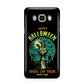 Halloween Zombie Hand Samsung Galaxy J7 2016 Case on gold phone