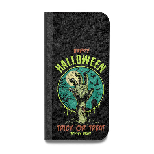 Halloween Zombie Hand Vegan Leather Flip iPhone Case