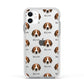 Hamiltonstovare Icon with Name Apple iPhone 11 in White with White Impact Case