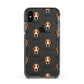 Hamiltonstovare Icon with Name Apple iPhone Xs Impact Case Black Edge on Black Phone