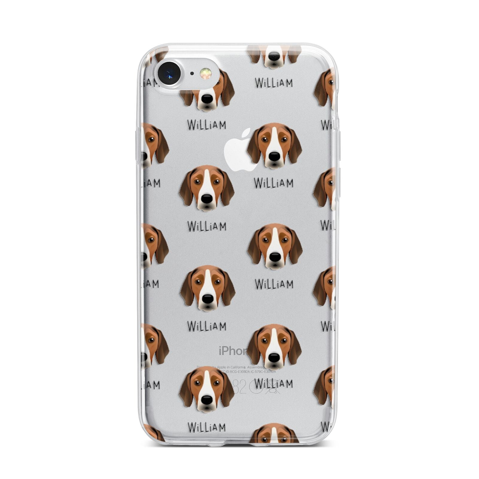 Hamiltonstovare Icon with Name iPhone 7 Bumper Case on Silver iPhone