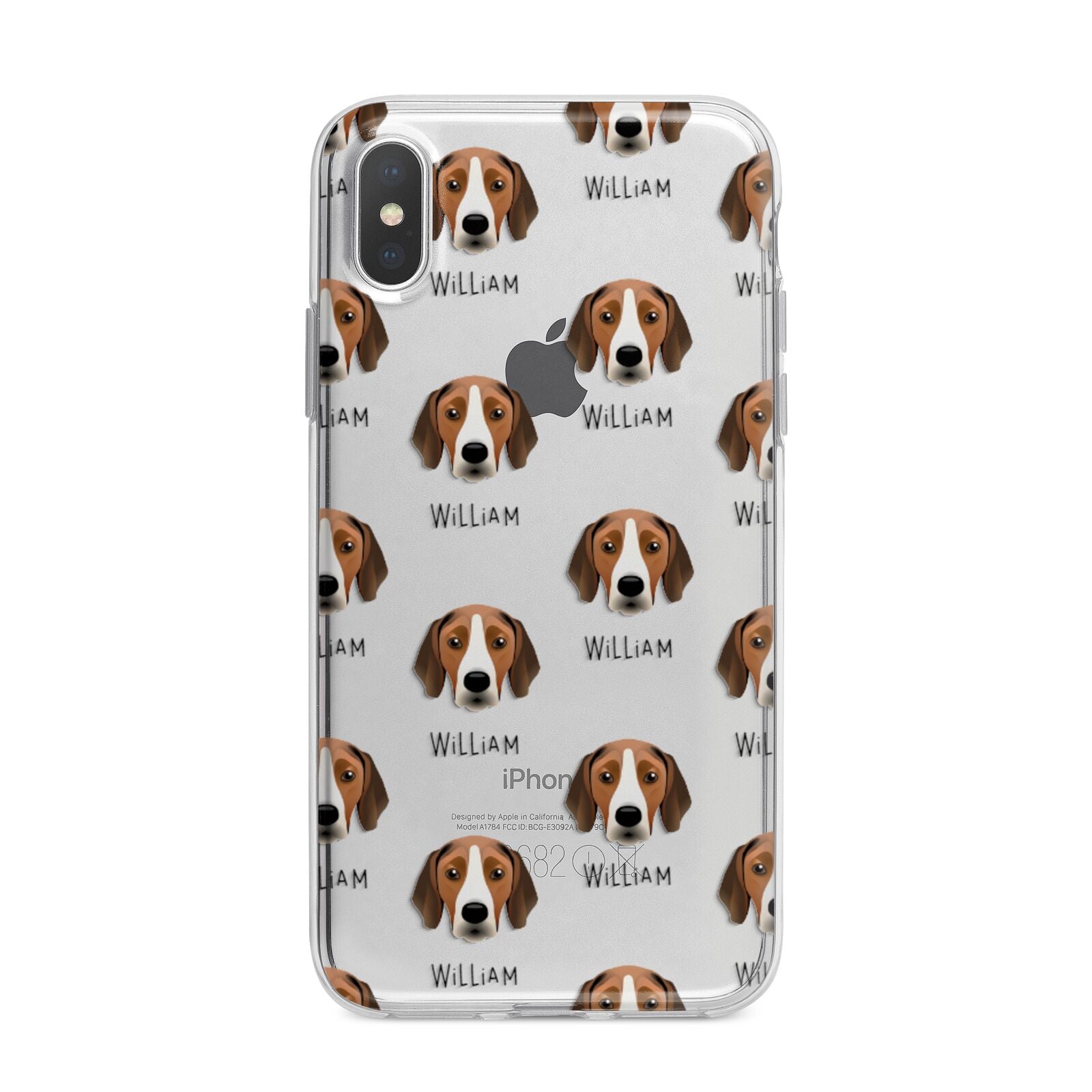 Hamiltonstovare Icon with Name iPhone X Bumper Case on Silver iPhone Alternative Image 1