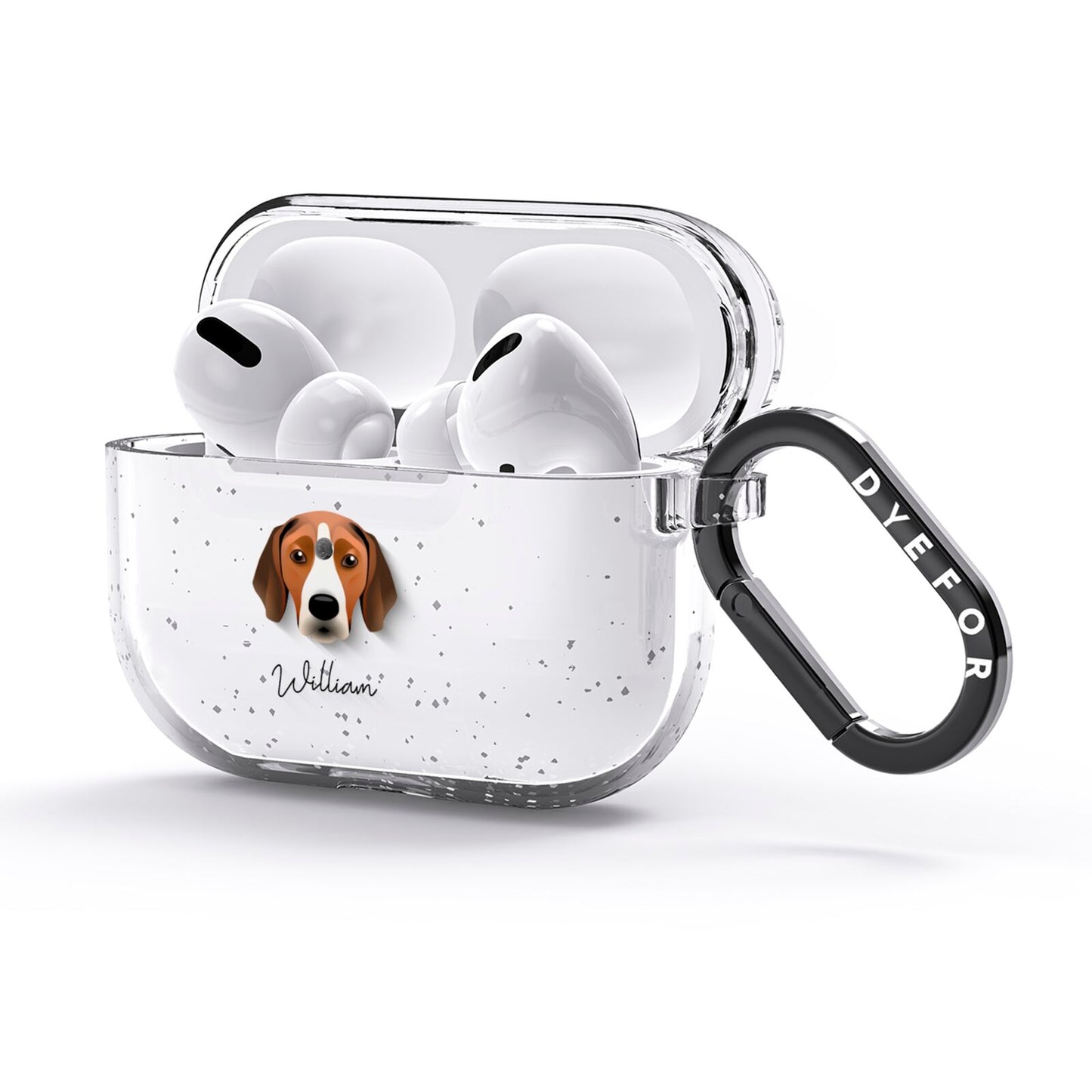Hamiltonstovare Personalised AirPods Glitter Case 3rd Gen Side Image