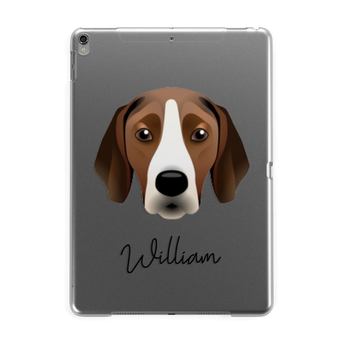 Hamiltonstovare Personalised Apple iPad Grey Case