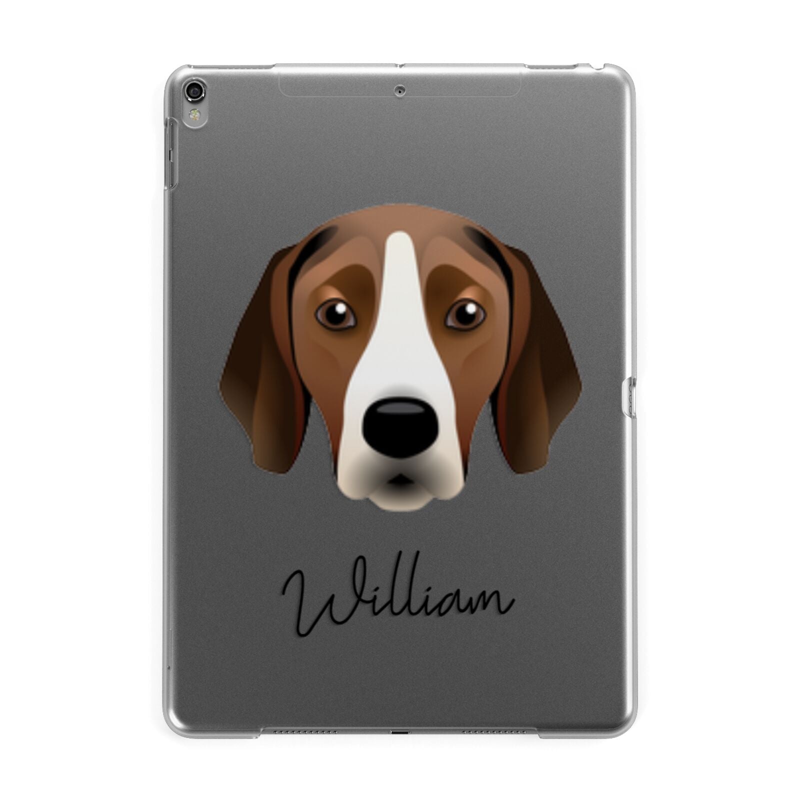 Hamiltonstovare Personalised Apple iPad Grey Case