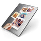 Hand Holding Photo Montage Upload Apple iPad Case on Grey iPad Side View