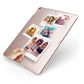 Hand Holding Photo Montage Upload Apple iPad Case on Rose Gold iPad Side View