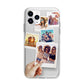 Hand Holding Photo Montage Upload Apple iPhone 11 Pro in Silver with Bumper Case