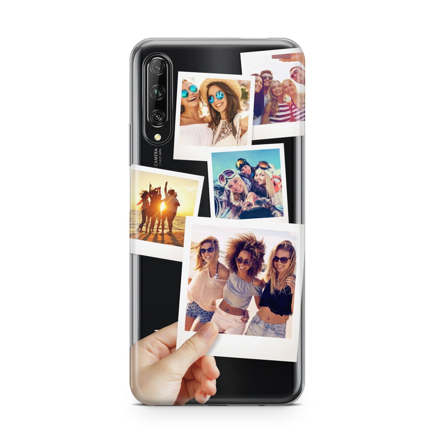 Hand Holding Photo Montage Upload Huawei P Smart Pro 2019